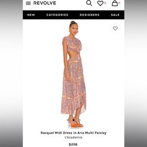 L’Academie summer dress worn only once! Fun slits on the waist